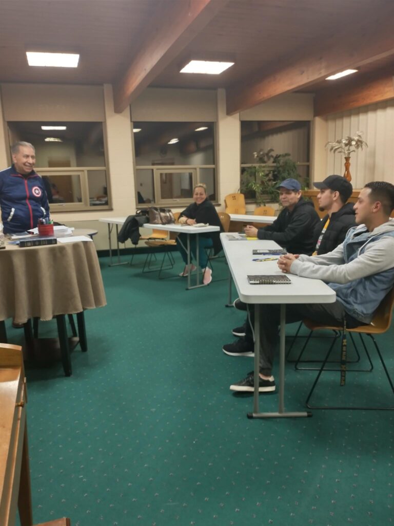 Evening English Class in session.